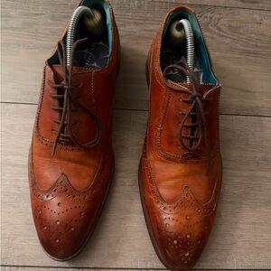 Ted Baker London Brown Leather Brogue Oxfords